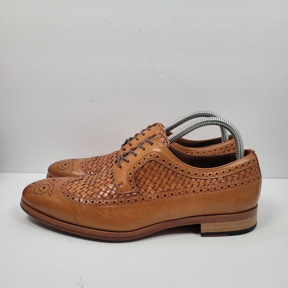 Taft Men\'s Brown Leather Wingtip Dress Shoes US Size 8 EU 41 main image 8